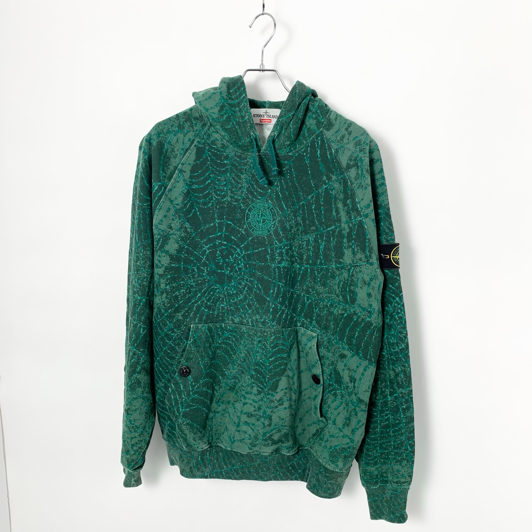 Supreme x Stone Island Hooded Sweatshirt "Dark Green"