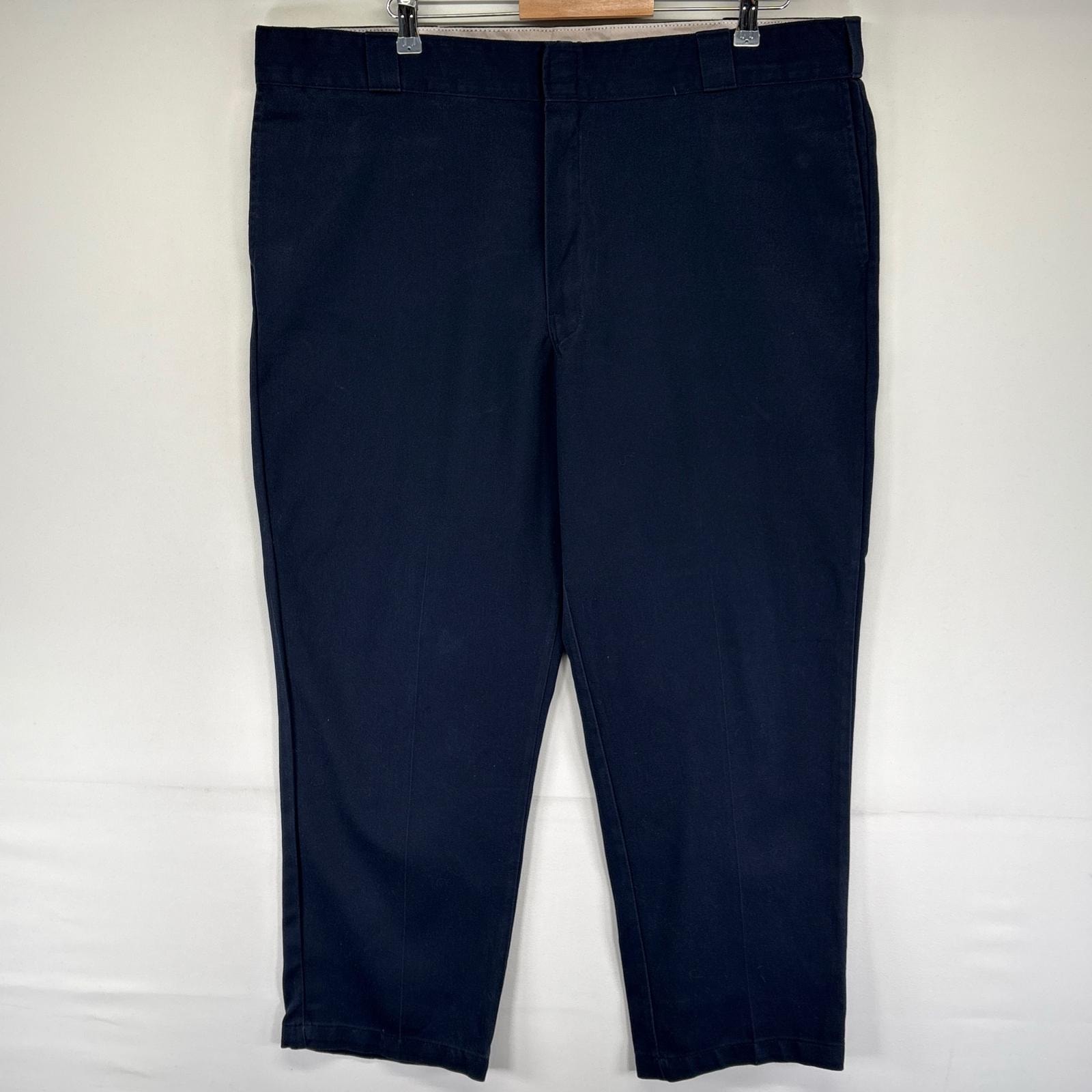 古着 ディッキーズ Dickies パンツ ワークパンツ チノパン スラックス 874 ストレート ジッパーフライ W44 L30 ネイビー系 メンズ
