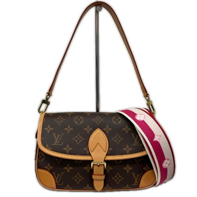 LOUIS VUITTON 展示品級 美品 ルイヴィトン ディアヌNM モノグラム フューシャ サッチェルバッグ 2way ハンドバッグ ショルダーバッグ M46049 RFID確認済 LV ヴィトン SAランク 中古 鑑定済