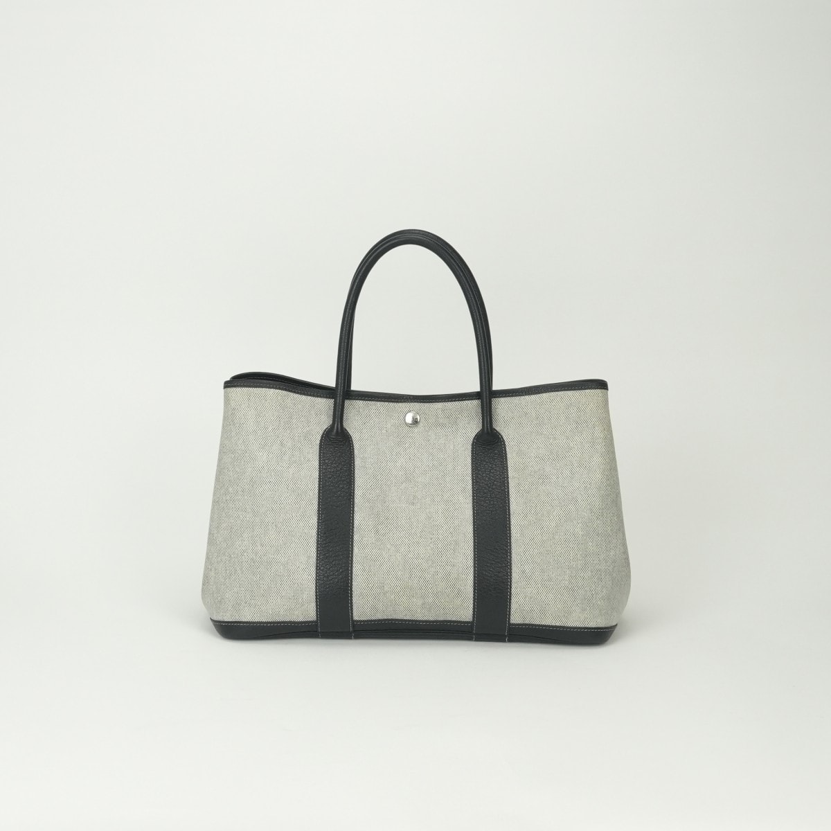 エルメス HERMES ガーデンパーティPM ガーデンパーティ PM ガーデンパーティ36 バッグ トートバッグ トワルアッシュ ノワール Noir ブラック Black 黒 シルバー金具 ハンドバッグ
