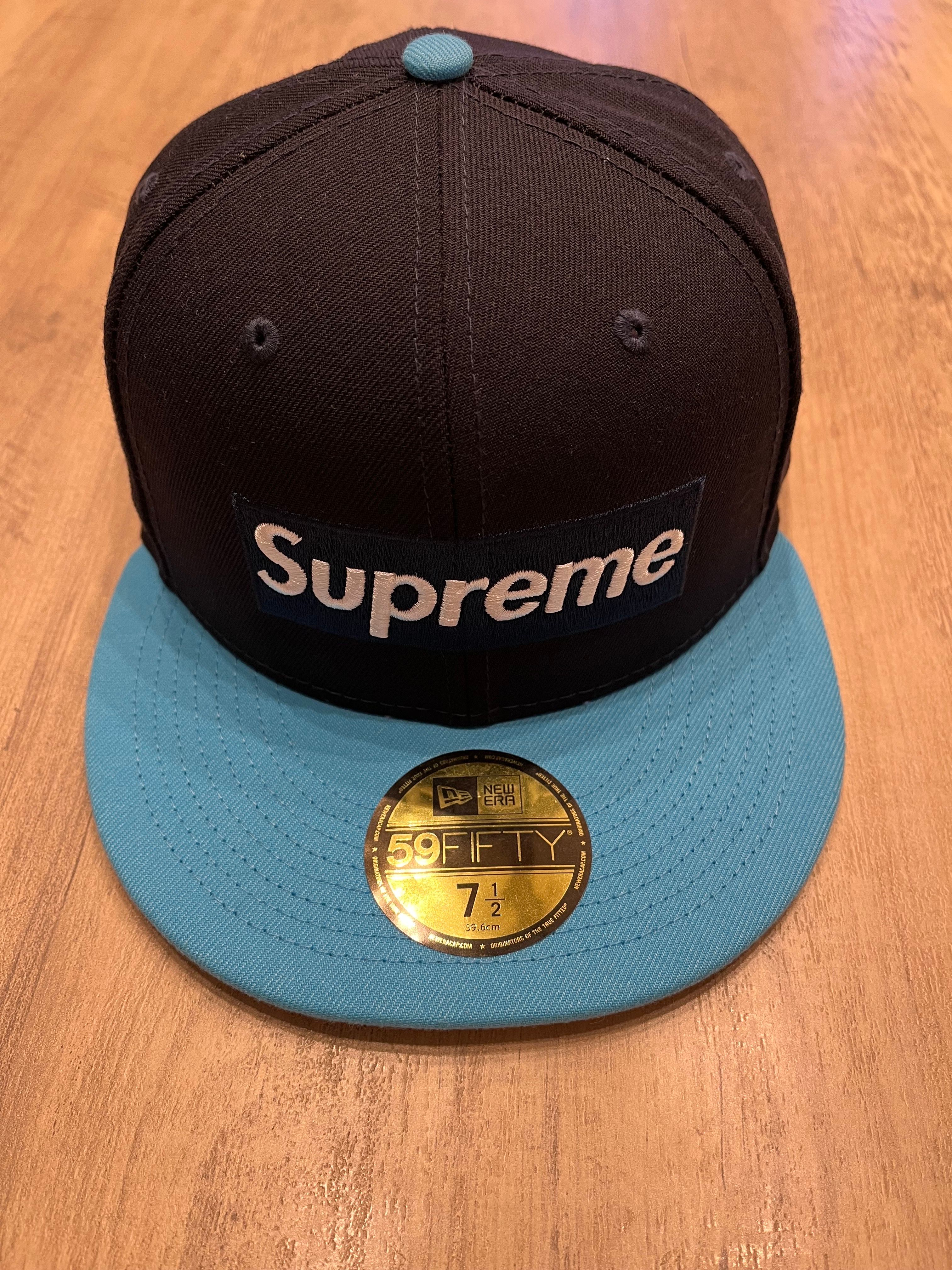 Supreme 2-Tone Box Logo New Era "Blue"