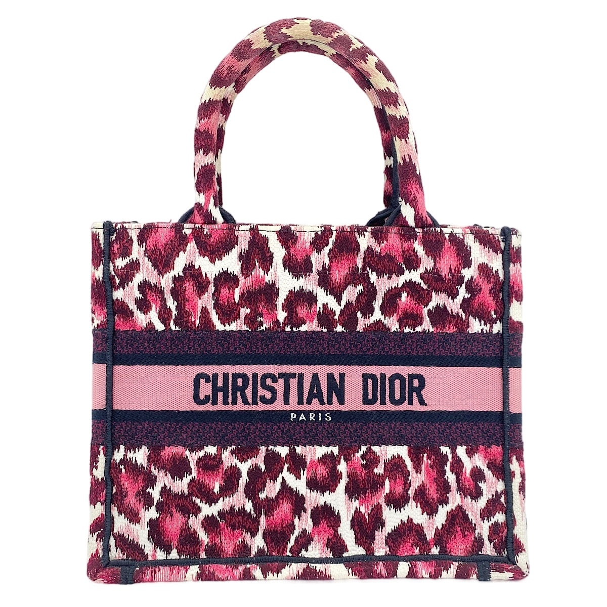ディオール Dior キャンバス ディオールブックトート スモール トートバッグ【中古】