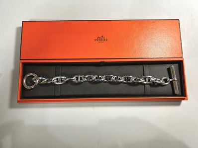 Hermes Chaine D'ancre TGM Bracelet "Silver"