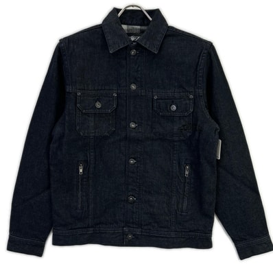 ステューシー 00s ネイビー Authentic GEAR/オーセンティックギヤ デニムジャケット S