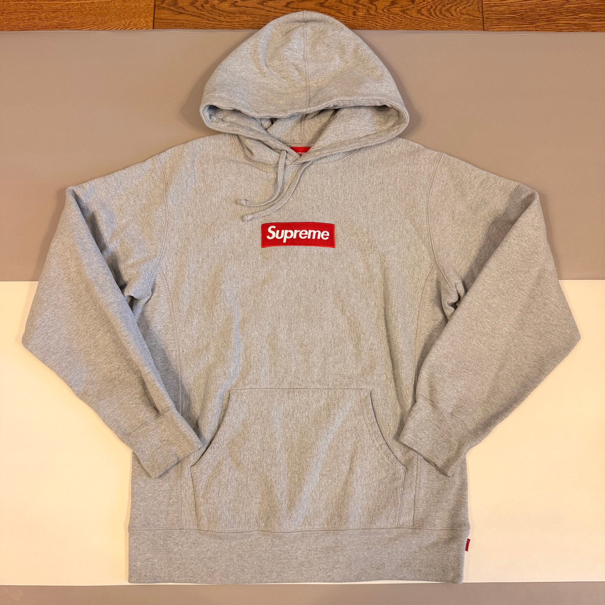 Supreme Box Logo Hooded Sweatshirt "Heather Grey" (16FW)