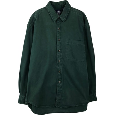 古着 90年代 ギャップ GAP オールドギャップ 長袖 コットンシャツ メンズL相当 ヴィンテージ/eaa642818