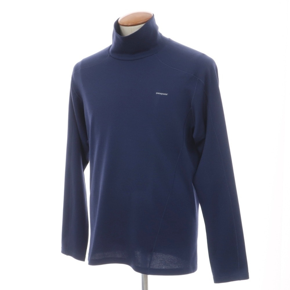 【中古】パタゴニア patagonia capilene 3 ポリエステル ポーラテック パワードライ ミッドウェイト 長袖カットソー ネイビー【サイズM】【メンズ】