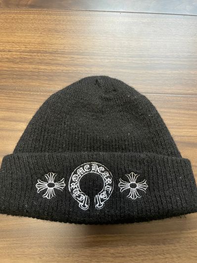 Chrome Hearts Wool Watch Cap Horseshoe "Black"