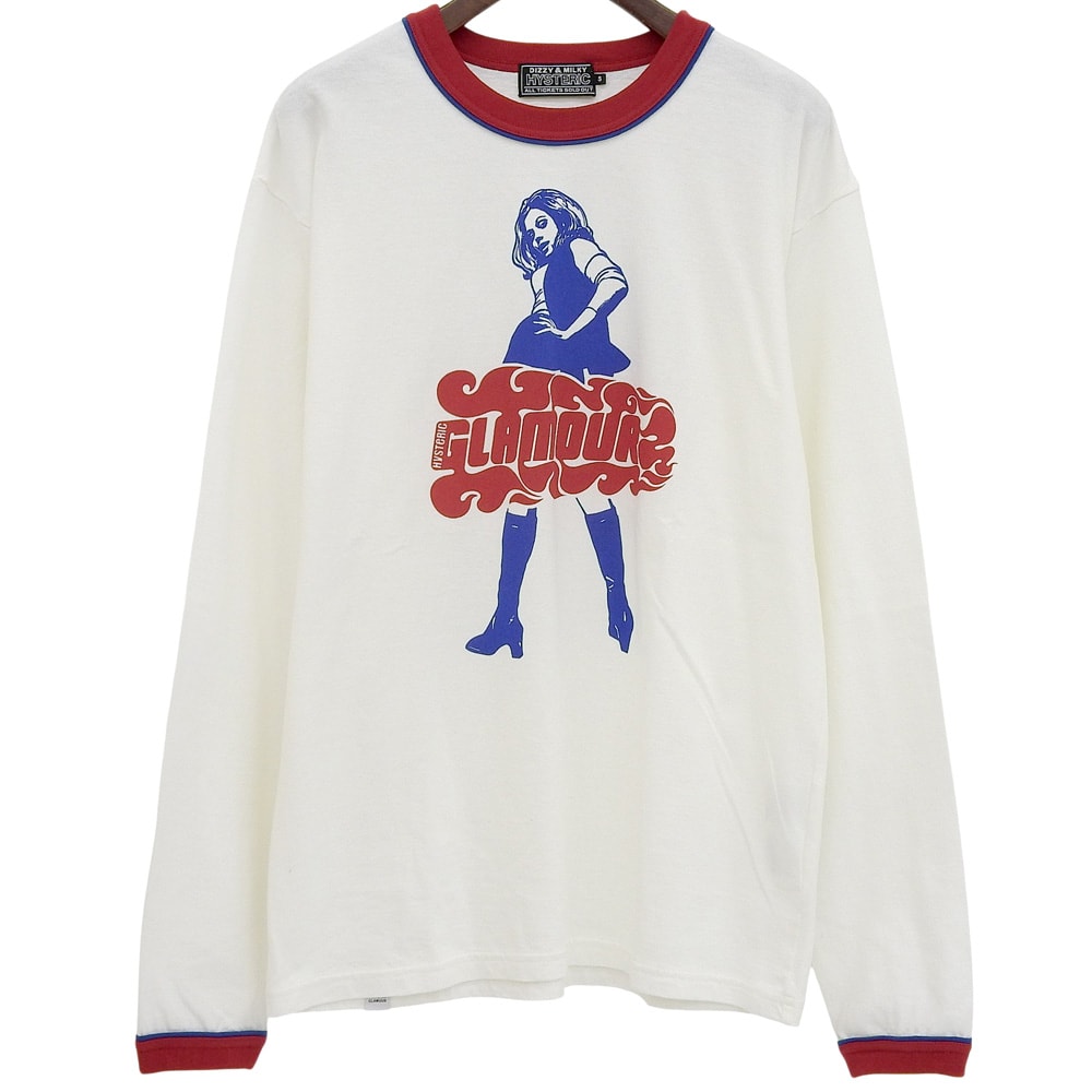 ヒステリックグラマー 美品 VIXEN GIRL Tシャツ トップス メンズ ホワイト S 02233CL02 23AW S