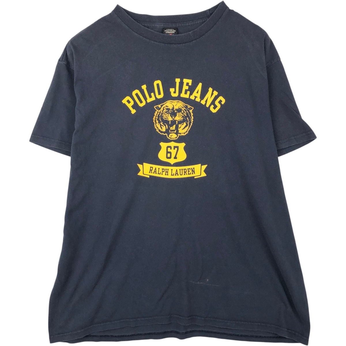 古着 ラルフローレン Ralph Lauren POLO JEANS COMPANY レオパード柄 ヒョウ柄 半袖 ロゴTシャツ メンズXL相当/eaa647833