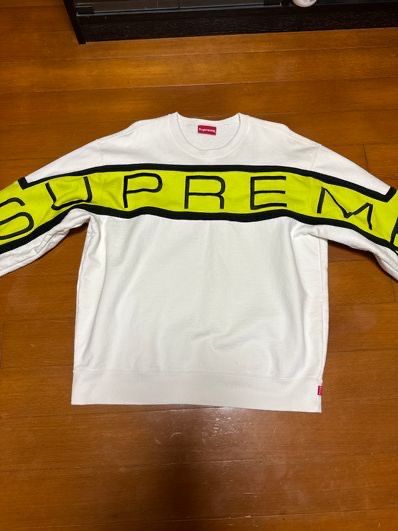 Supreme Paneled Crewneck "White"