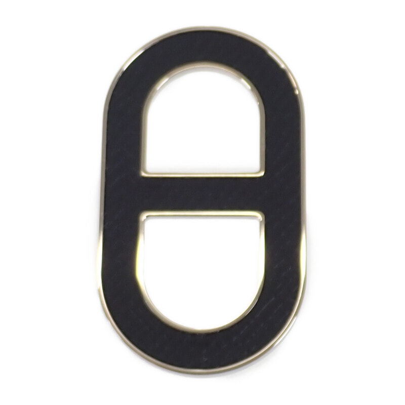 エルメス HERMES シェーヌダンクル  H500262FK89 ブローチ ヴォーエプソン メタル ブラック レディース【中古】【Sランク】