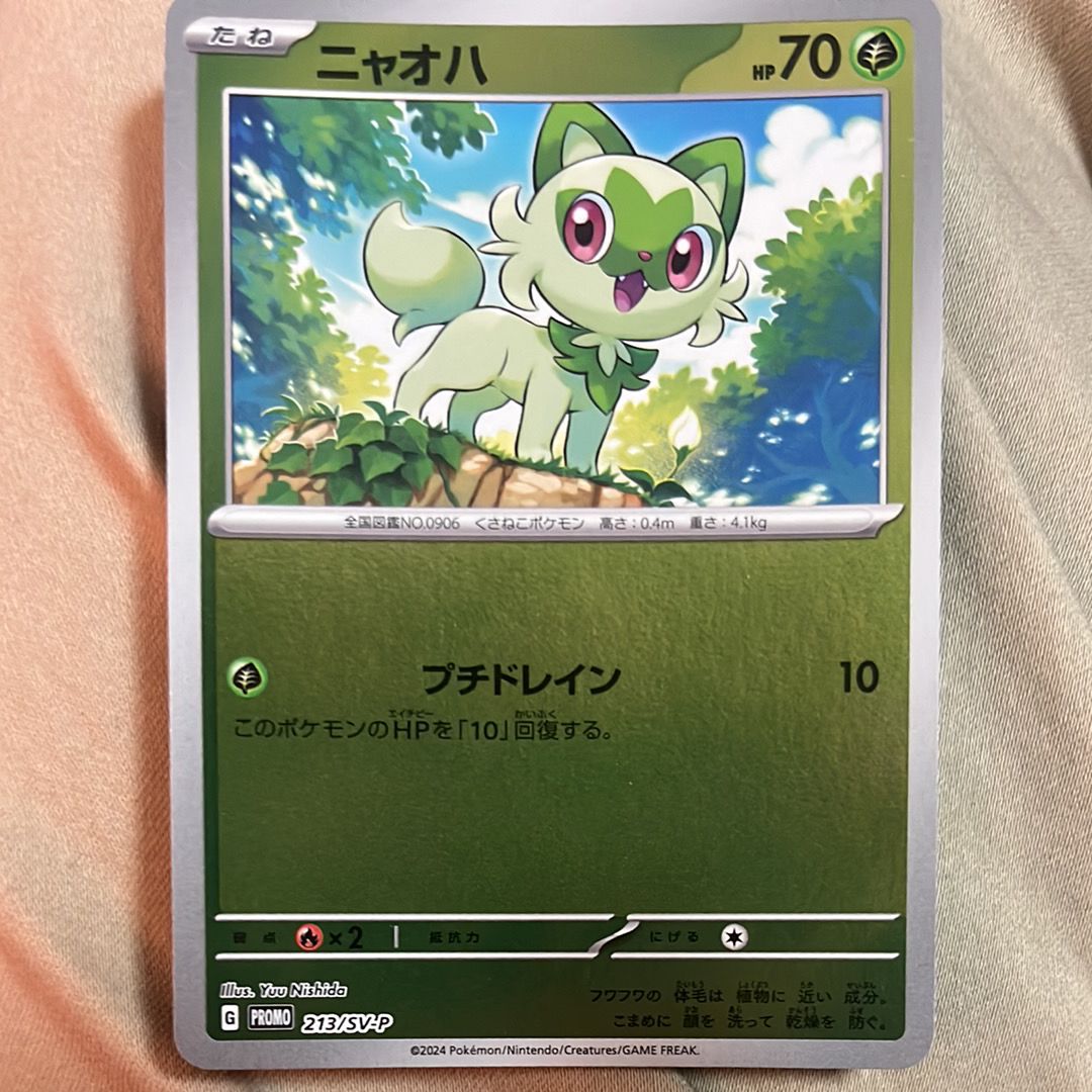 ニャオハ P [SV-P 213](プロモカードパック「ポケカの夏がキタ！プロモ