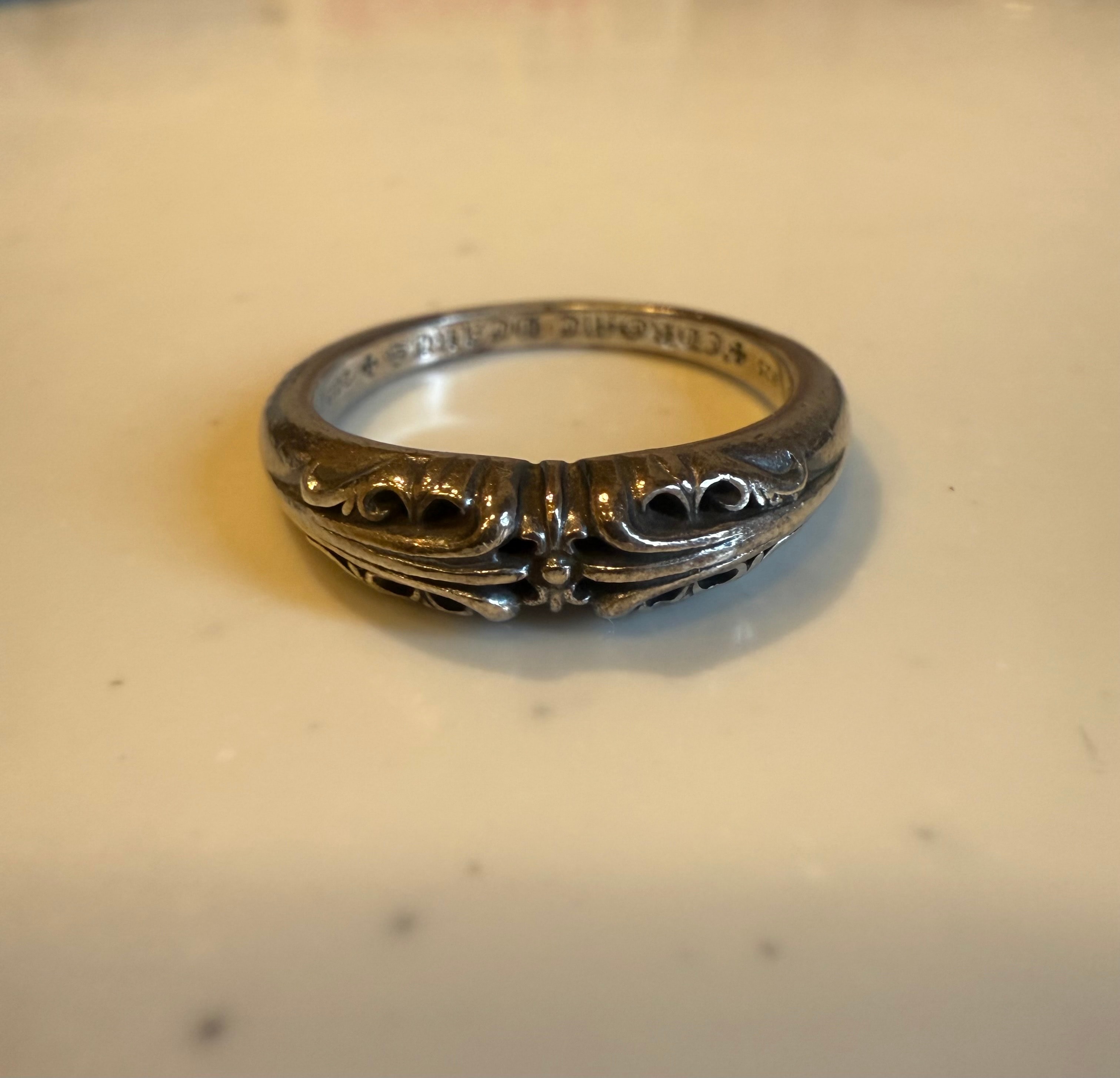 Chrome Hearts Baby Classic K&T Ring "Silver"