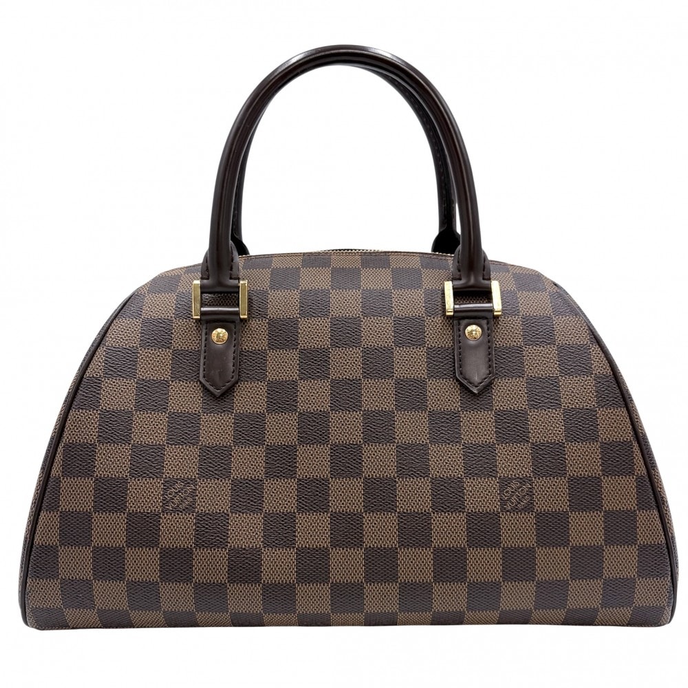 LOUIS VUITTON ルイヴィトン ハンドバッグ リベラMM ミニボストンバッグ N41434 ダミエキャンバス    ブラウン 茶 ゴールド金具 レディース【中古品】