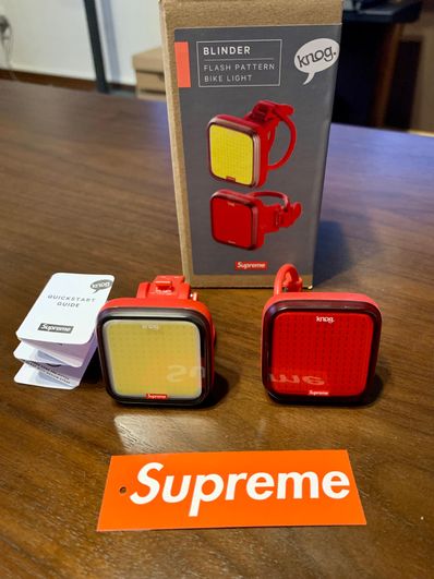 Supreme / Knog Blinder Bicycle Lights (Set of 2) Supreme / Knog Blinder Bicycle Lights (Set of 2)