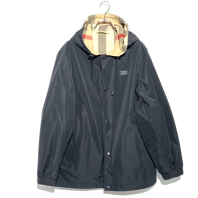 Burberry Polyester Reversibile K-Way "Black"