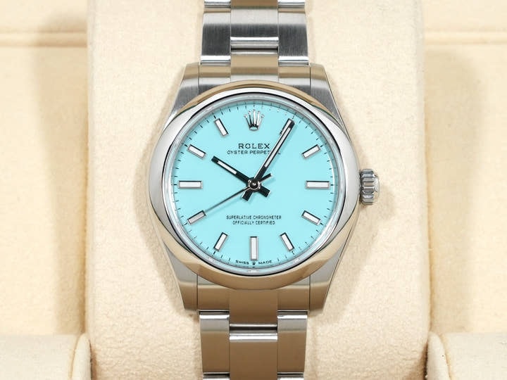 ROLEX Oyster Perpetual 31mm Oystersteel 277200 "Turquoise Blue"
