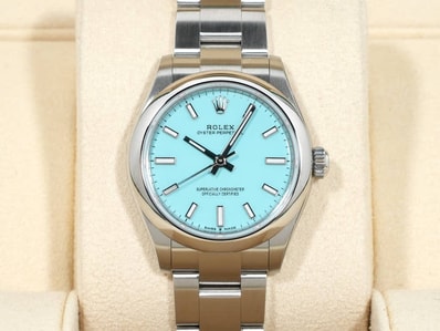 ROLEX Oyster Perpetual 31mm Oystersteel 277200 "Turquoise Blue"