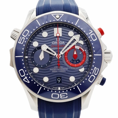 ★SALE【6wec0233】オメガ シーマスター ダイバー300M アメリカズカップ 210.30.44.51.03.002 青文字盤【中古】腕時計 メンズ