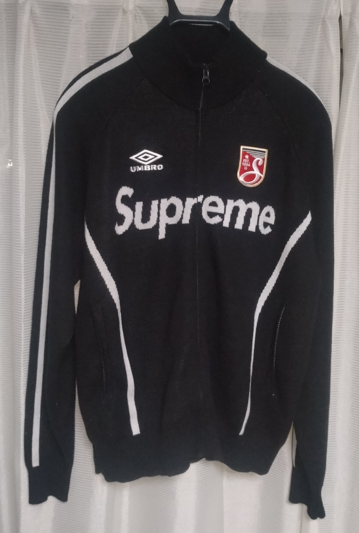 Supreme x Umbro Zip Up Sweater "Black"