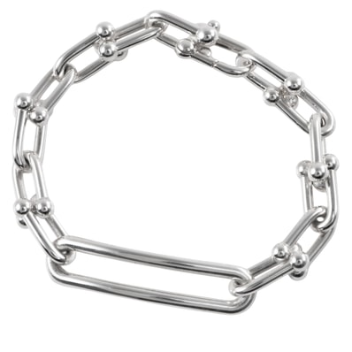 TIFFANY&Co. ティファニー ハードウェア リンク ブレスレット スターリングシルバー シルバー【中古】