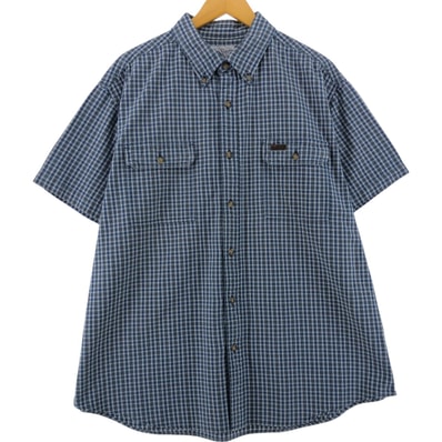 古着 カーハート Carhartt チェック柄 ボタンダウン 半袖 ワークシャツ メンズXL相当/eaa509325 【中古】 【250414】/eaa509325