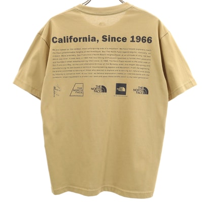 THE NORTH FACE ノースフェイス ヒストリカル ロゴ 半袖 Tシャツ ベージュ NT32332 アウトドア