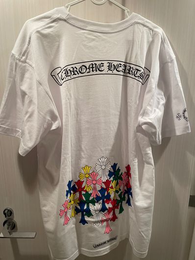 Chrome Hearts Multi Color Cross Cemetery T-Shirt "White"
