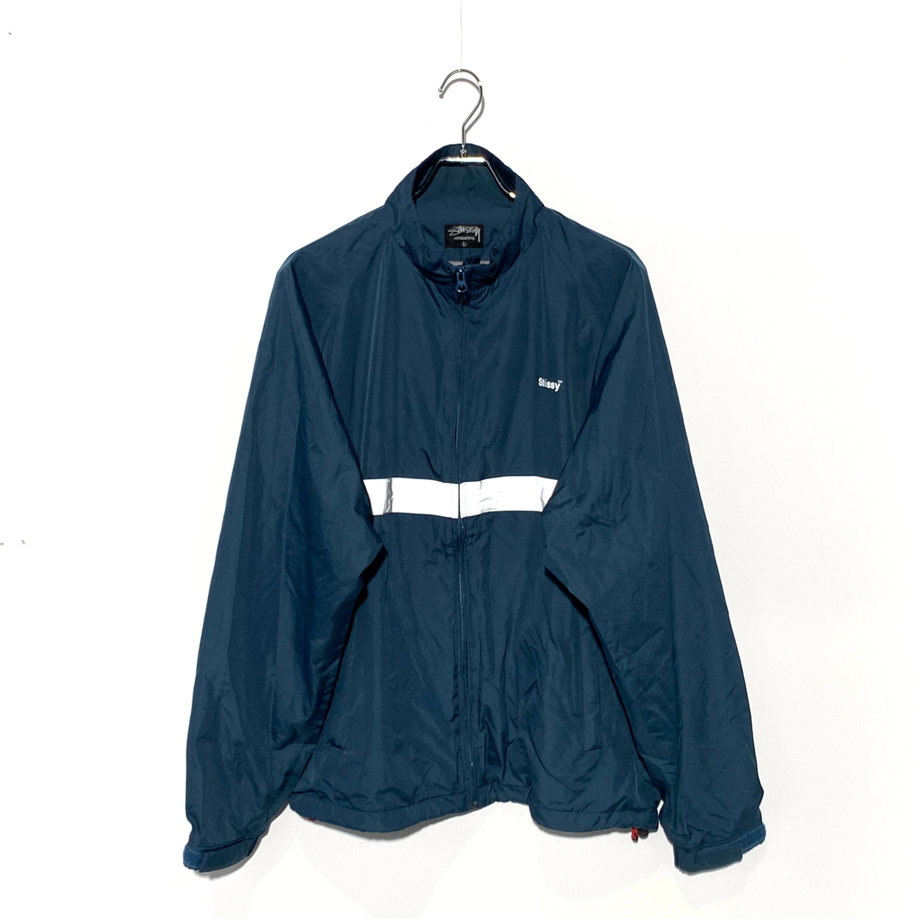 STUSSY NYLON TRACK JACKET Navy