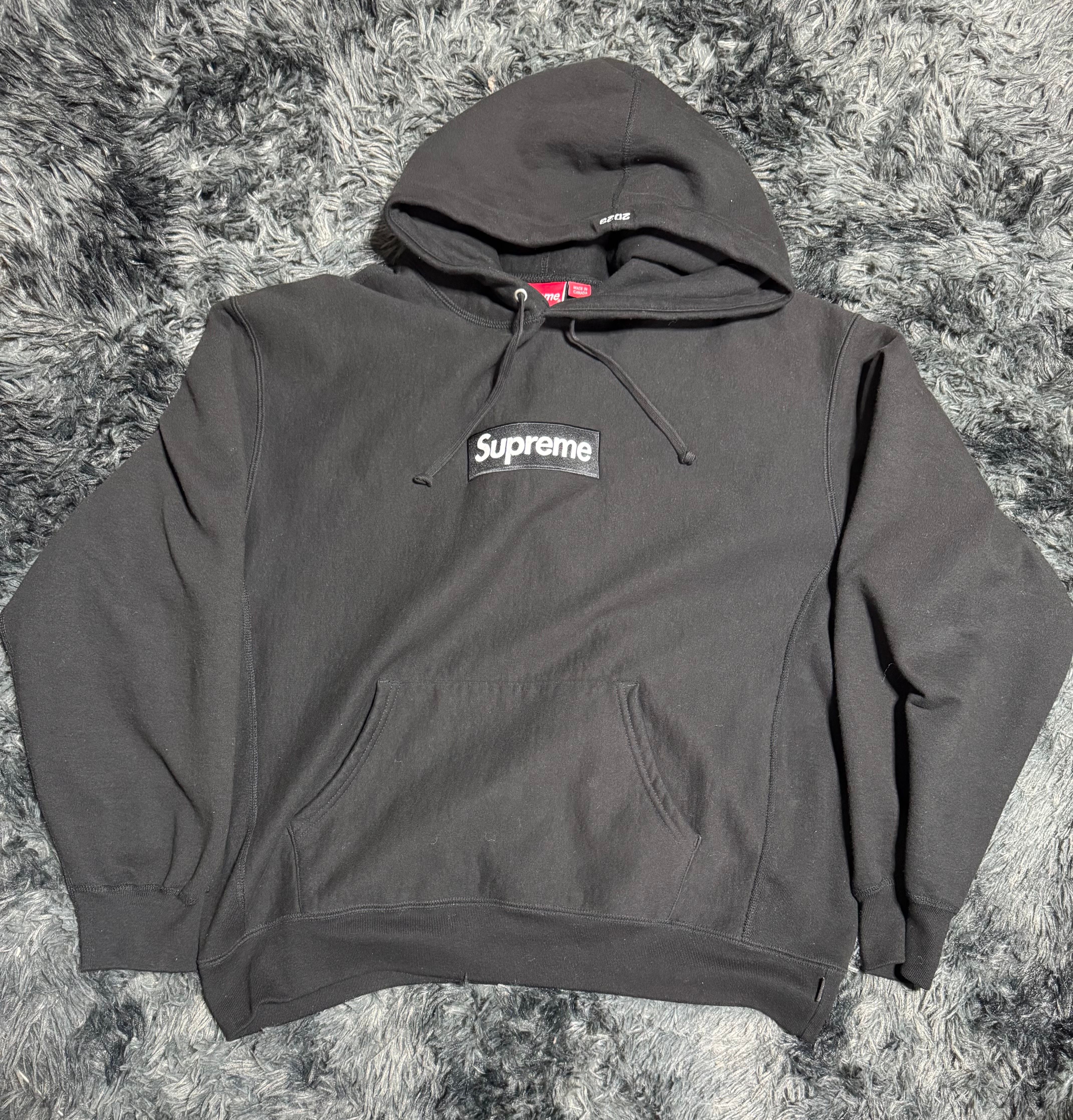 Supreme Box Logo Hooded Sweatshirt "Black" (23FW)