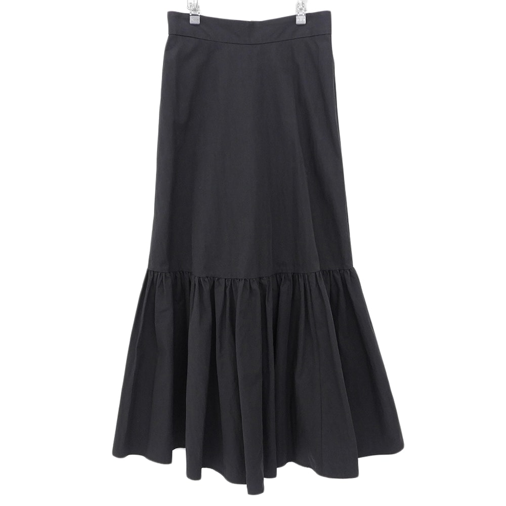 クラネ 美品 コットン ナイロン ボリュームティアード マキシスカート レディース ブラック 1 10109-6112 スカート 1