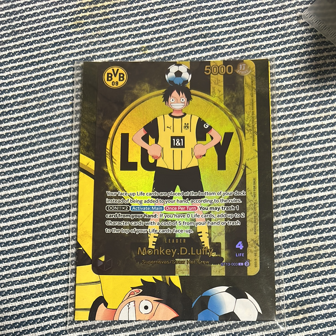 モンキー・D・ルフィ L [ST13-003]【英語版】(プロモーションカード「ボルシアドルトムント × ONE PIECE マッチデー 2025」)