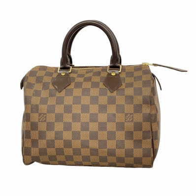 【6dd4711】ルイヴィトン ハンドバッグ ダミエ スピーディ25 N41365 エベヌ【中古】レディース