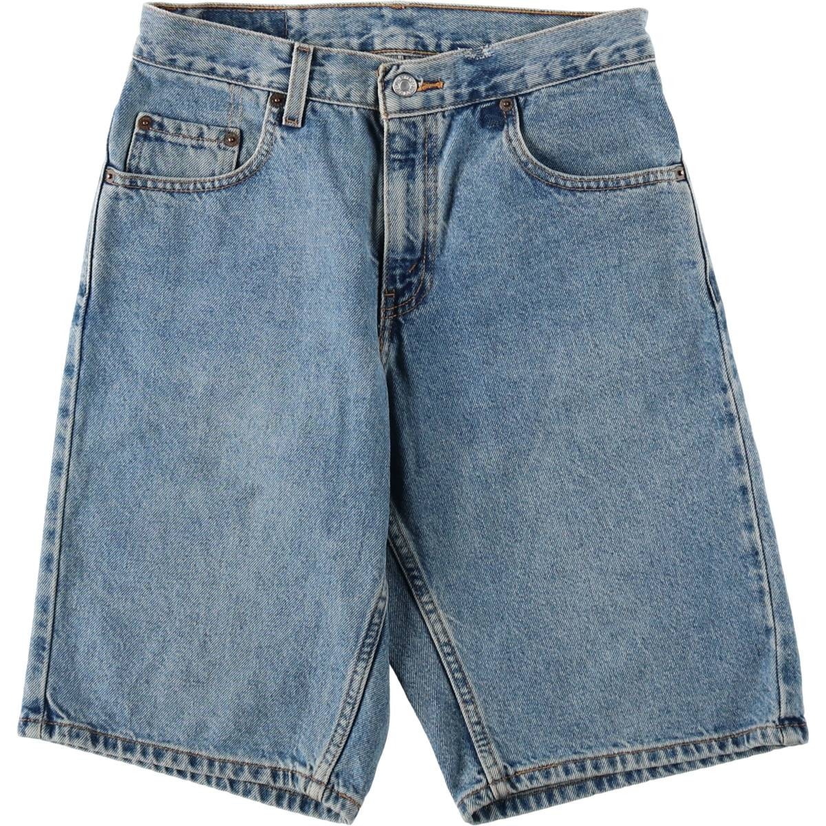 古着 00年代 リーバイス Levi's 569 LOOSE FIT デニム ハーフパンツ ジョーツ レディースL(w29)相当/eaa631812