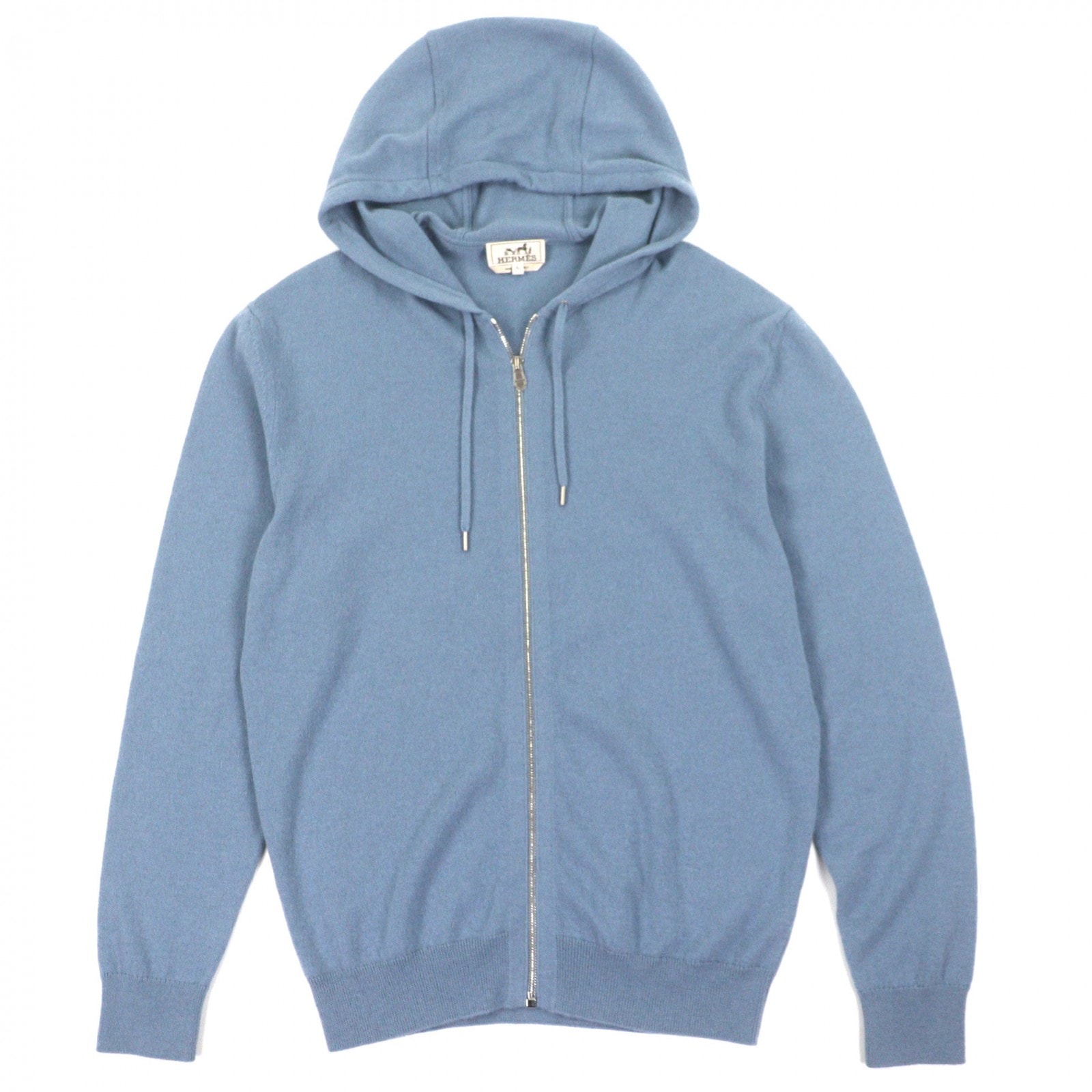 極美品 エルメス パーカー Maillon Chaine d Ancre ブルー メンズ XL