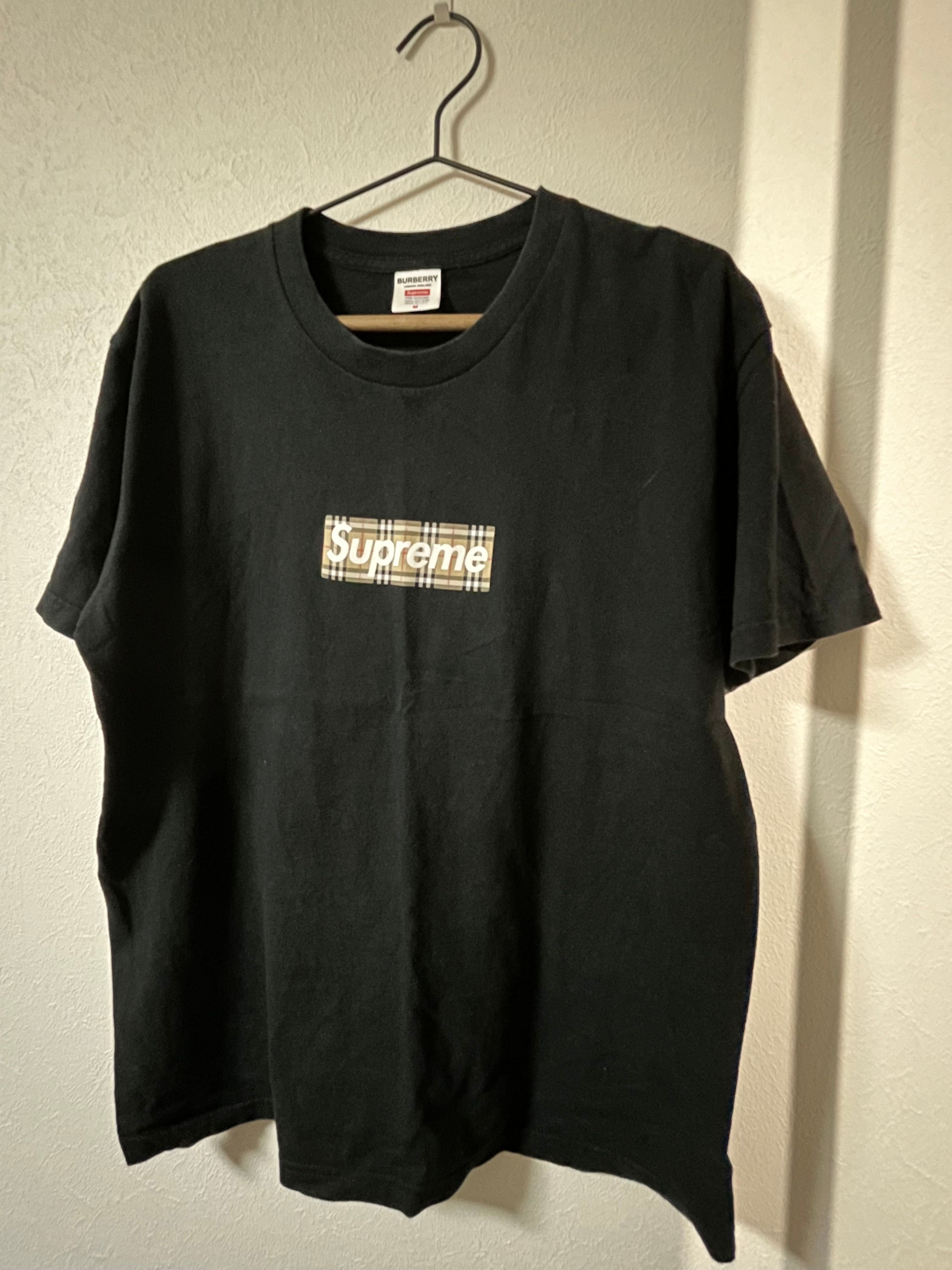 Supreme / Burberry Box Logo Tee "Black"