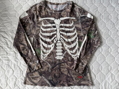 Supreme x Hanes Bones Thermal Crew (1 Pack) "Camo"