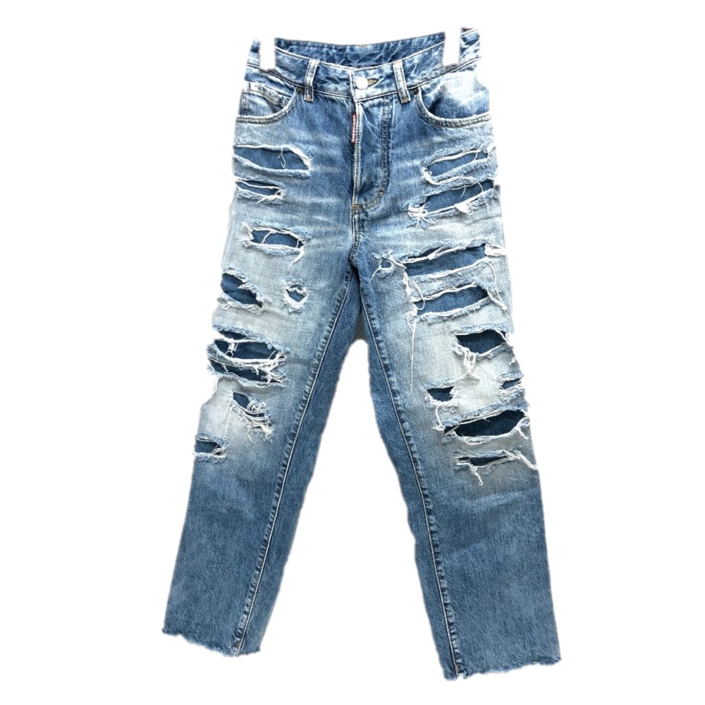 ディースクエアード DSQUARED2 ダメージ S75LB0808 ジーンズ デニムパンツ ボトムス デニム アパレル デニムパンツ デニム ブルー