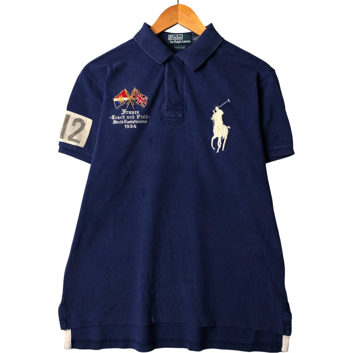 古着 ラルフローレン Ralph Lauren POLO by Ralph Lauren CUSTOM FIT ビッグポニー 半袖 ポロシャツ メンズL相当/eaa581573
