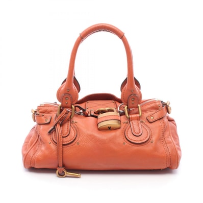 クロエ Chloe パディントン ハンドバッグ バッグ レザー レディース ブラウン系 7ESA02 【中古】
