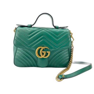 グッチ GUCCI 2WAYGGマーモント ハンドバッグ【中古】