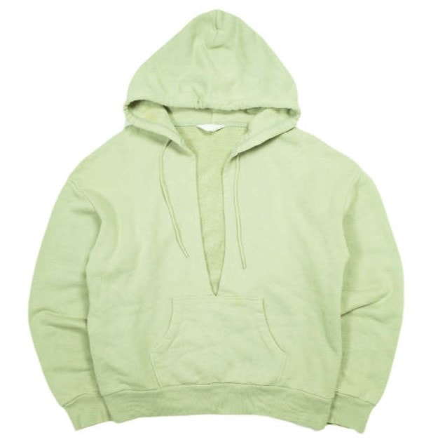 UNUSED アンユーズド 19SS 日本製 sweat hoodie スウェットフーディー US1532 00 ライトグリーン Vネック プルオーバー パーカー トップス g23459