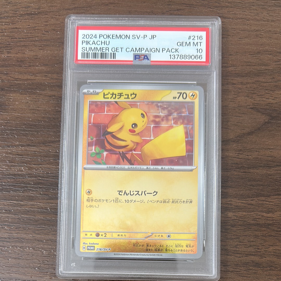 ピカチュウ P [SV-P 216](プロモカードパック「ポケカの夏がキタ!プロモカードGetキャンペーン!」)