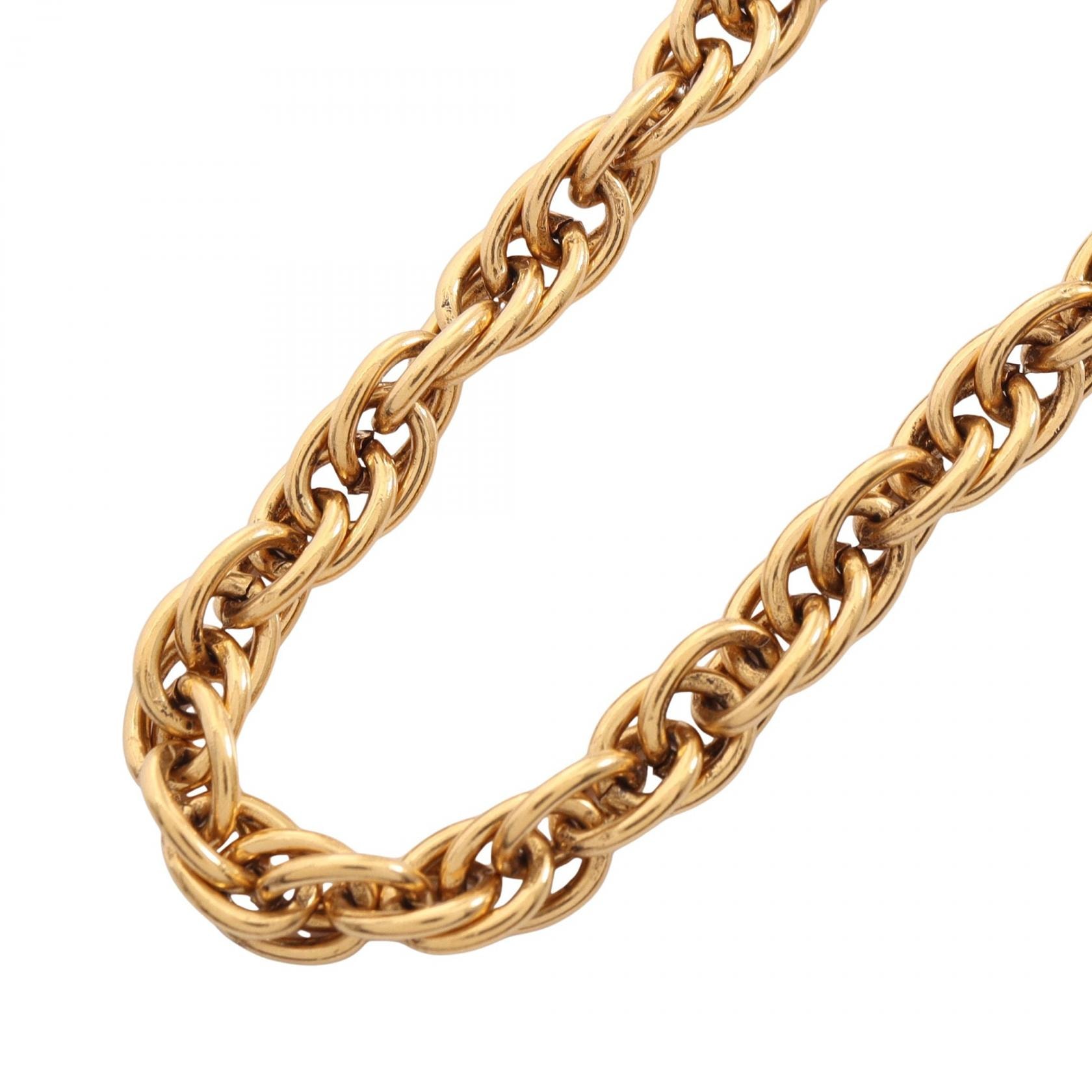 シャネル CHANEL ココマーク ロング ネックレス ジュエリー GP(ゴールドメッキ) レディース ゴールド系 【中古】