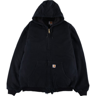古着 カーハート Carhartt アクティブジャケット 中綿入り ダックフルジップパーカー USA製 メンズXL相当/eaa590666