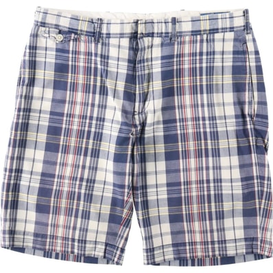 古着 ラルフローレン Ralph Lauren POLO by Ralph Lauren チェック柄 コットンショーツ ショートパンツ メンズw35相当/eaa662982