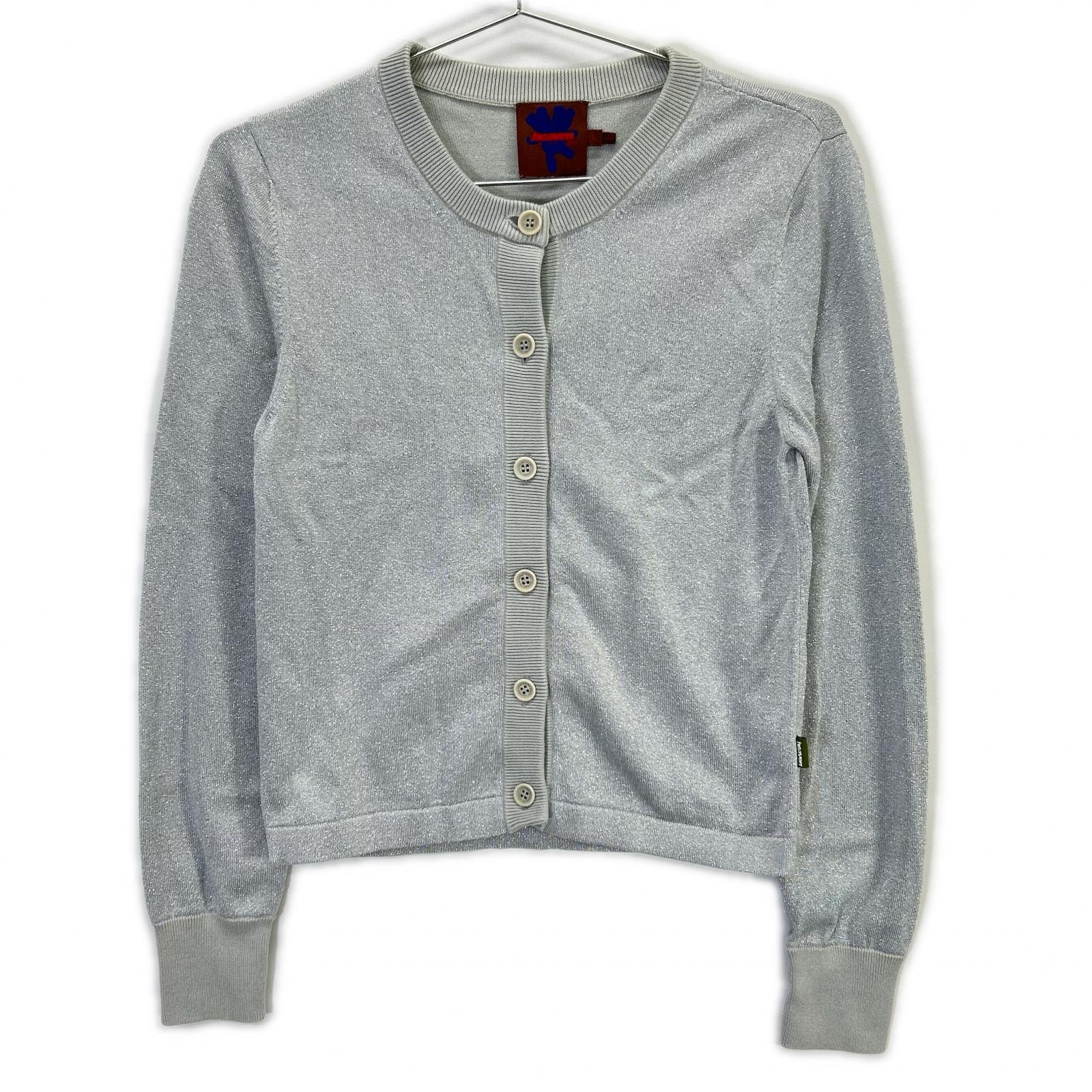 マーク ジェイコブス 【HEAVEN BY MARC JACOBS】シルバー ラメ ニットカーディガン S