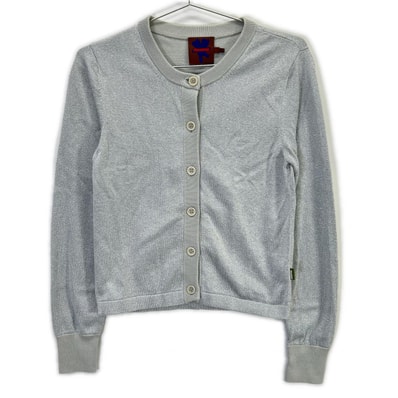 マーク ジェイコブス 【HEAVEN BY MARC JACOBS】シルバー ラメ ニットカーディガン S