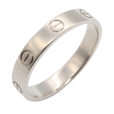 カルティエ CARTIER ミニラブリング リング・指輪 ジュエリー K18WG(ホワイトゴールド) メンズ レディース シルバー系 B4085100 【中古】